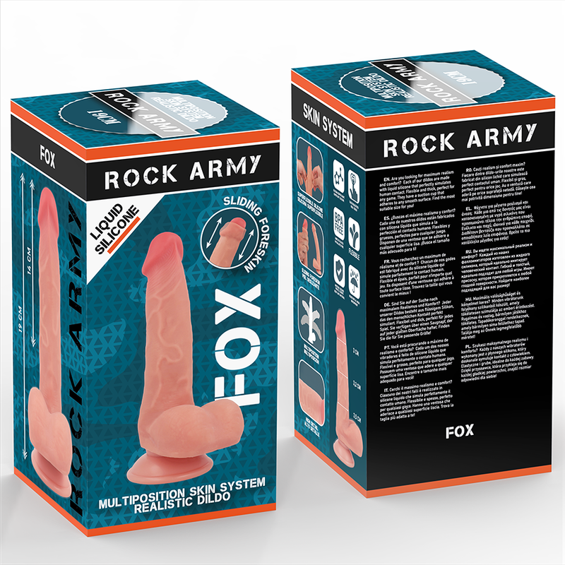 ROCKARMY - ZORRO DE SILICONA LÍQUIDA 19 CM -O- 3,2 CM