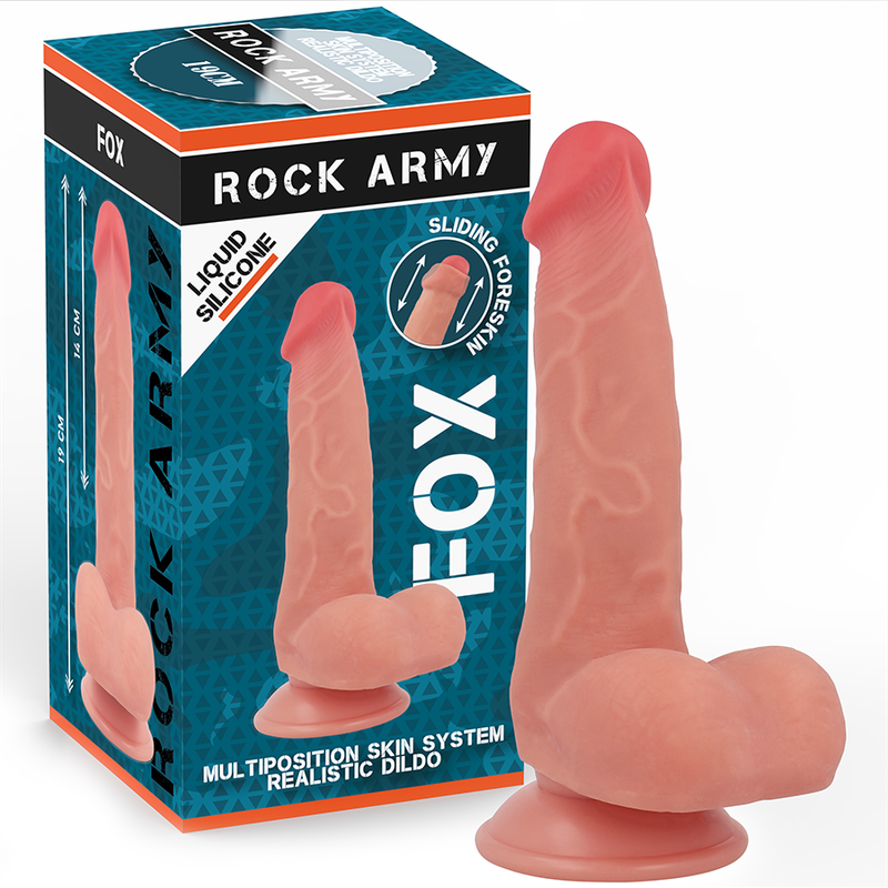 ROCKARMY - ZORRO DE SILICONA LÍQUIDA 19 CM -O- 3,2 CM