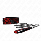 KINK - LACE COLLAR WITH BELT REAL LEATHER 105 CM / 44 X 5.5 CM