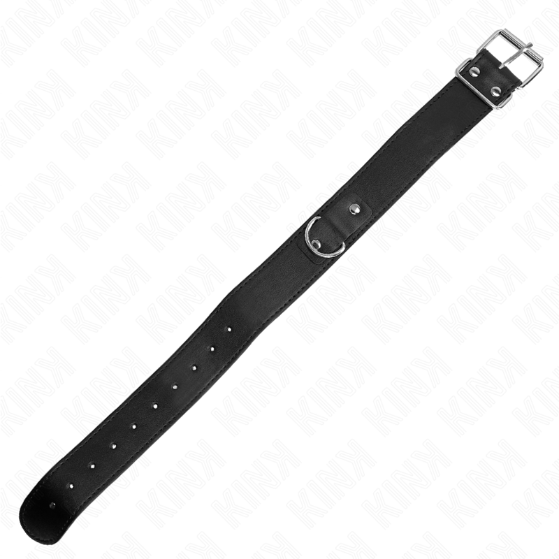 KINK - COLLARE CON CINTURA 116 CM BRACCIALE NERO REGOLABILE 32-50 CM X 8 CM