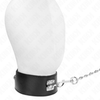 KINK - COLLARE CON CINTURA 65 CM CON AMPIO BRACCIALE NERO REGOLABILE 33,5-41 CM X 5 CM
