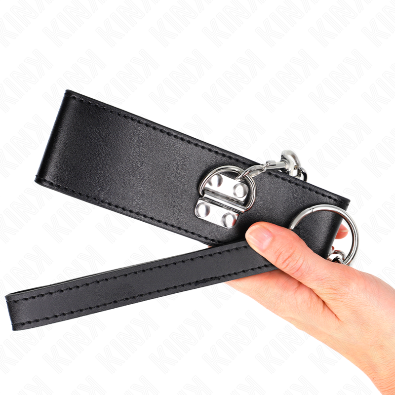 KINK - COLLARE CON CINTURA 65 CM CON AMPIO BRACCIALE NERO REGOLABILE 33,5-41 CM X 5 CM