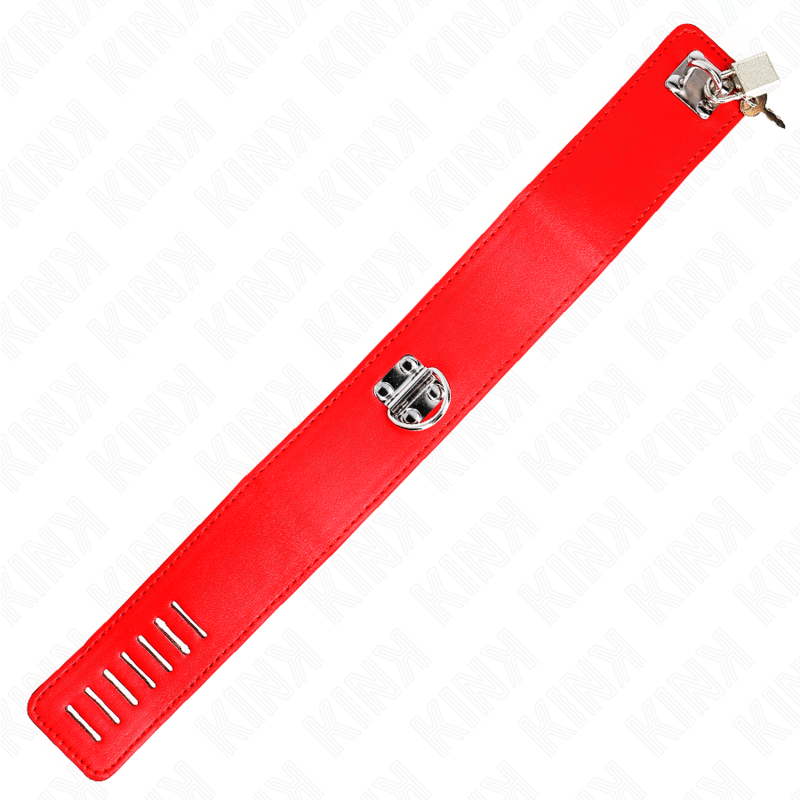 KINK - COLLARE CON CINTURA 65 CM CON AMPIO BRACCIALE ROSSO REGOLABILE 33,5-41 CM X 5 CM