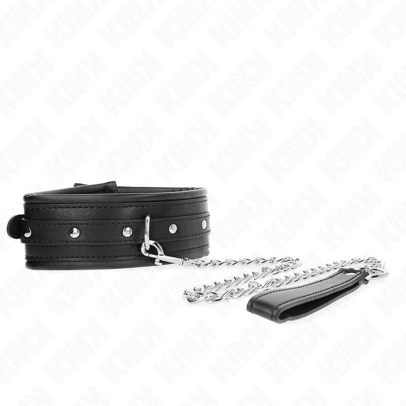 KINK - COLLARE CON BRACCIALE A FIBBIA LUCIDA 65 CM 48,5 CM X 5,3 CM