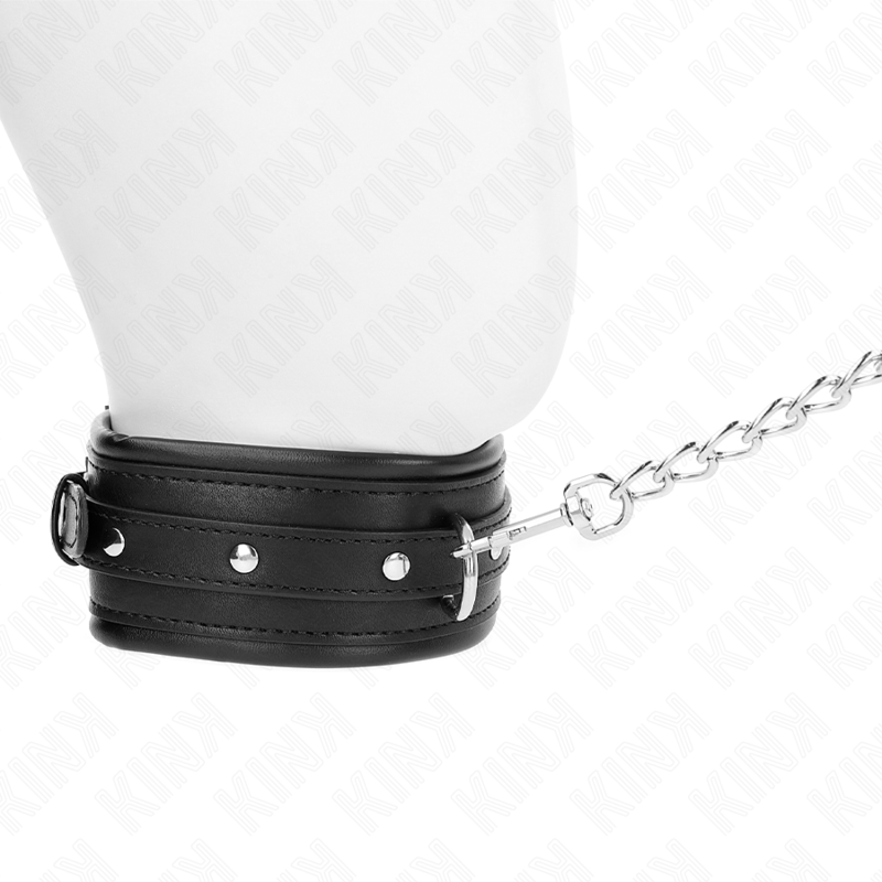 KINK - COLLARE CON BRACCIALE A FIBBIA LUCIDA 65 CM 48,5 CM X 5,3 CM