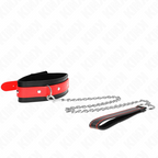 KINK - COLLANA CON BRACCIALETTO ROSSA 65 CM REGOLABILE 36-43 CM X 5 CM