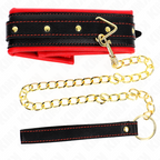 KINK - COLLAR CON PULSERA IMITACIÓN CUERO ESPONJA MODELO 2 AJUSTABLE 37-54 CM X 3 CM