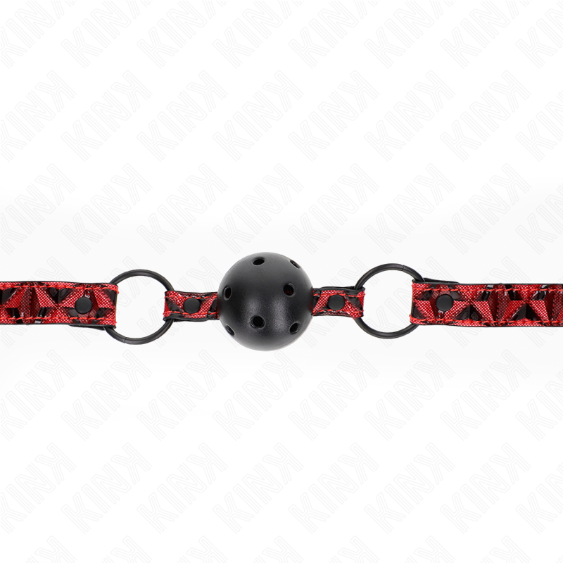 KINK - GAG A PALLINA MOTIVO DIAMANTE 4,5 CM MODELLO 2 64,5 CM REGOLABILE 42-60 CM