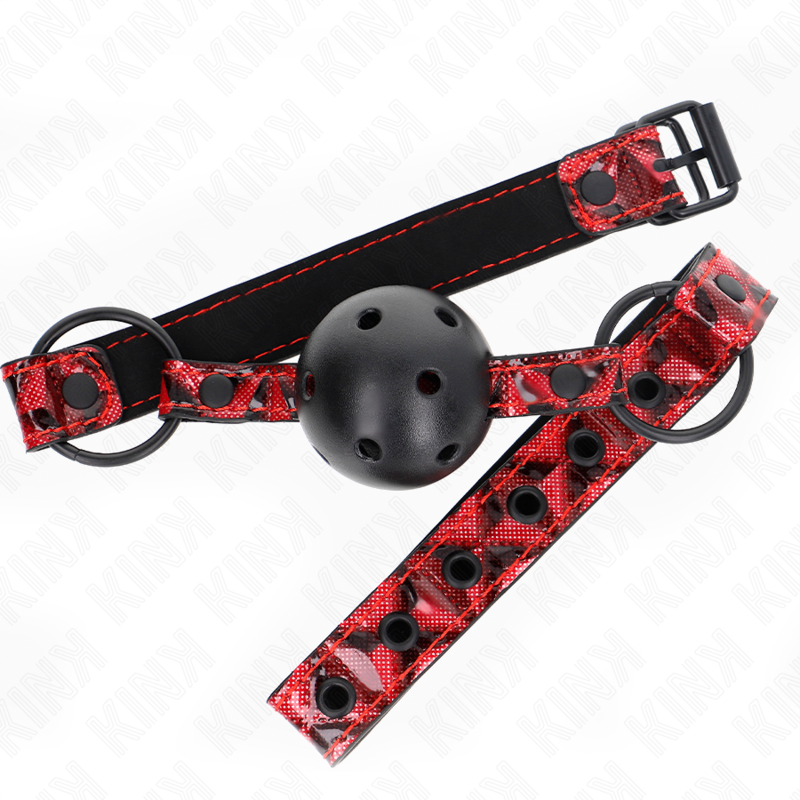 KINK - GAG A PALLINA MOTIVO DIAMANTE 4,5 CM MODELLO 2 64,5 CM REGOLABILE 42-60 CM