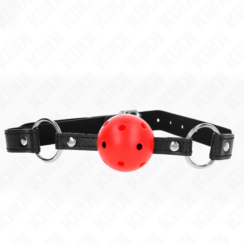 KINK - BOLA HUECA DURA ROJA 4,5 CM GAG MODELO 1 63,5 X 2 CM