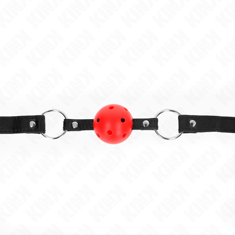 KINK - BOLA HUECA DURA ROJA 4,5 CM GAG MODELO 1 63,5 X 2 CM