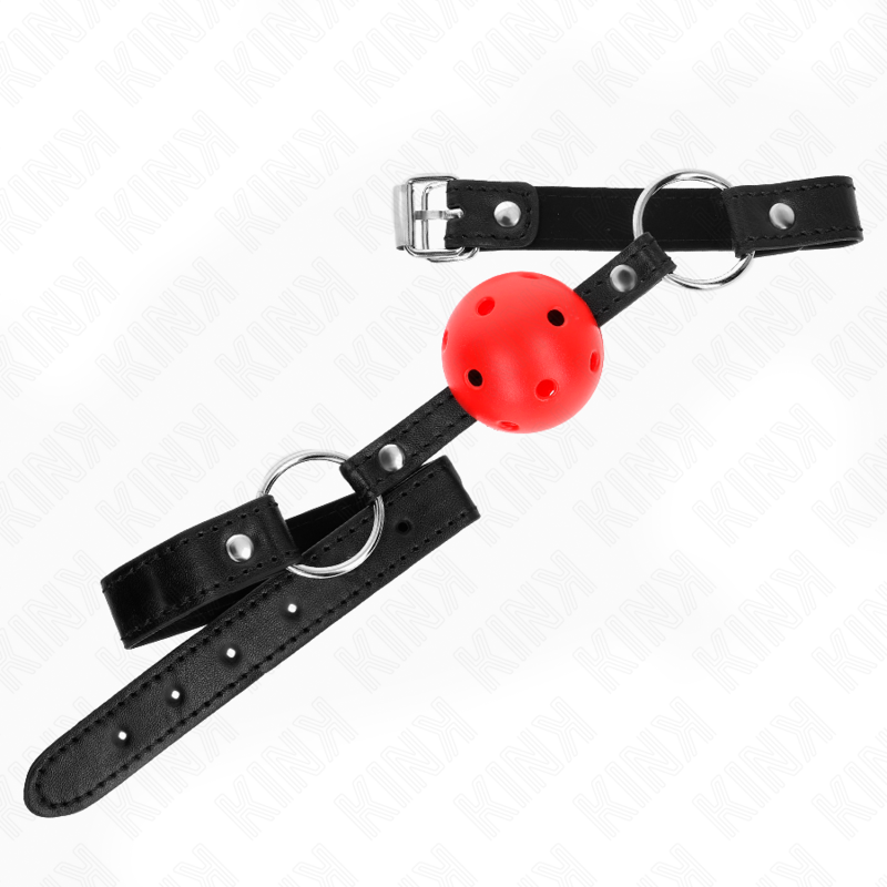 KINK - BOLA HUECA DURA ROJA 4,5 CM GAG MODELO 1 63,5 X 2 CM
