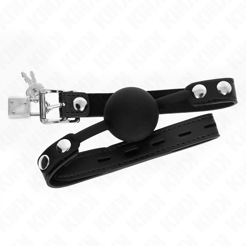 KINK - MODELO 1 BOLA DE SILICONA 4 CM MORDAZA CON CERRADURA 60 x 2 CM
