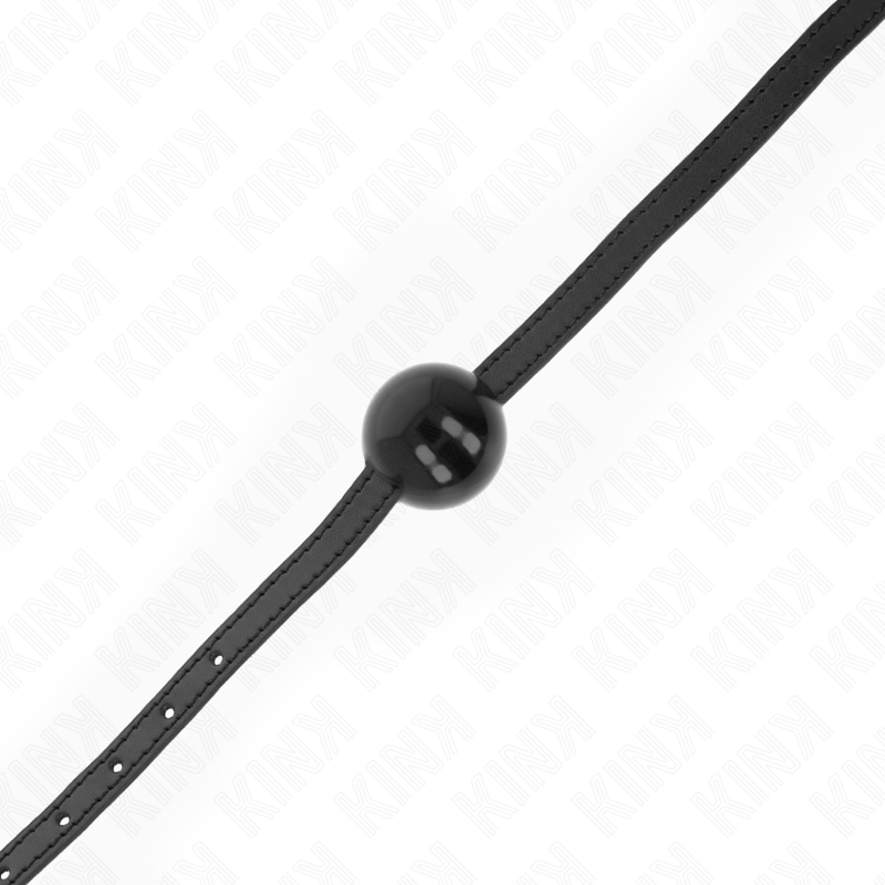 KINK - SIMPLE SOLID BLACK 4 CM BALL GAG 65 x 1.5 CM