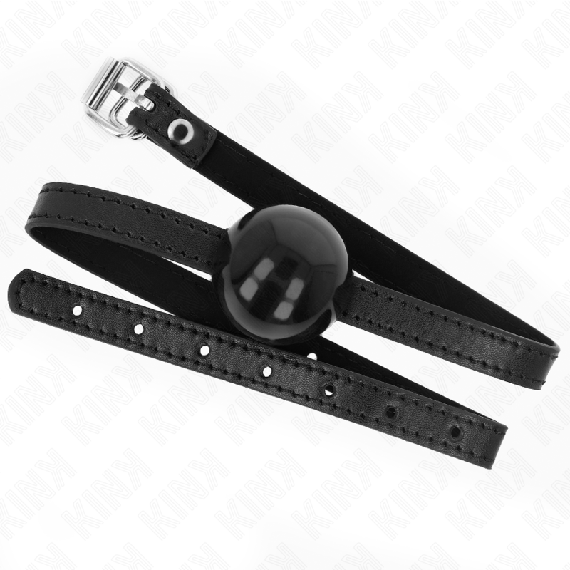 KINK - SIMPLE SOLID BLACK 4 CM BALL GAG 65 x 1.5 CM