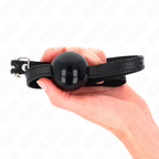 KINK - SIMPLE SOLID BLACK 4 CM BALL GAG 65 x 1.5 CM