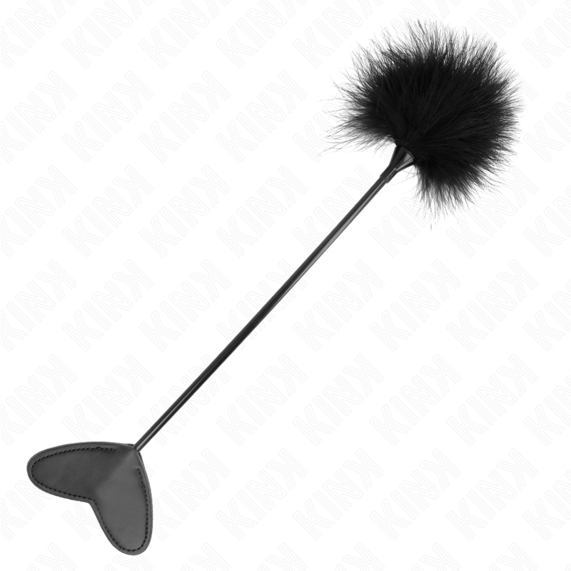 KINK - PLUMAS COSQUILLAS CON PALETA CORAZÓN 31 CM