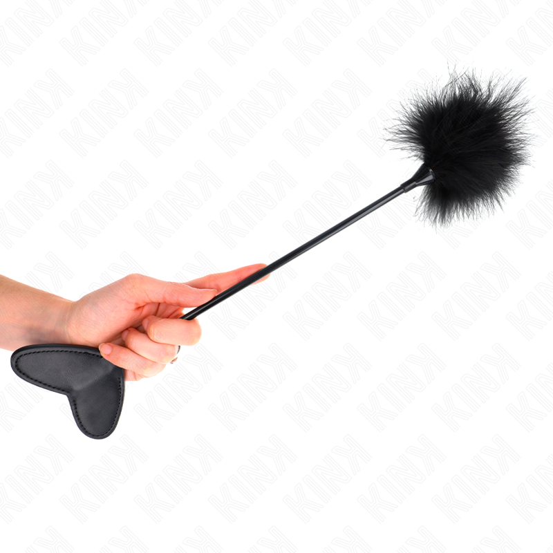 KINK - PLUMAS COSQUILLAS CON PALETA CORAZÓN 31 CM
