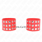 KINK - MANETTE CON BOTTONE A PRESSIONE ROSSO REGOLABILE 19-24 CM X 5,5 CM