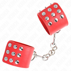 KINK - MANETTE CON BOTTONE A PRESSIONE ROSSO REGOLABILE 19-24 CM X 5,5 CM