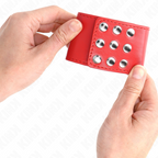 KINK - MANETTE CON BOTTONE A PRESSIONE ROSSO REGOLABILE 19-24 CM X 5,5 CM