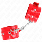 KINK - MUÑEQUERAS BRILLANTES ROJAS AJUSTABLES 23-33 CM