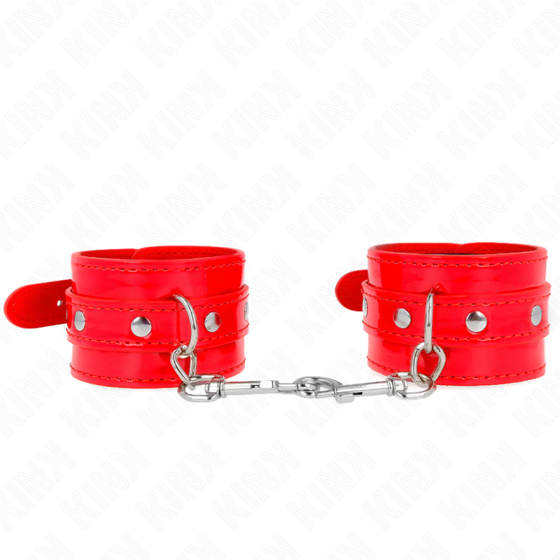 KINK - MUÑEQUERAS BRILLANTES ROJAS AJUSTABLES 23-33 CM