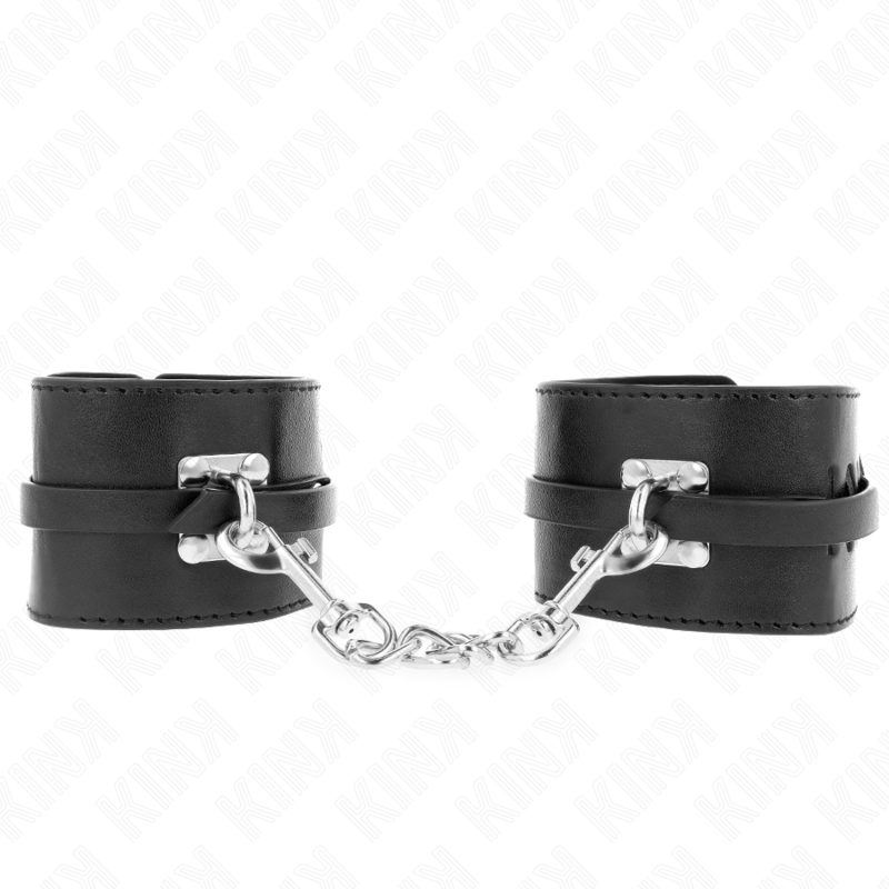 KINK - MANETTE BLOCCABILI DELUXE NERE REGOLABILI 14,5-21 CM X 6 CM