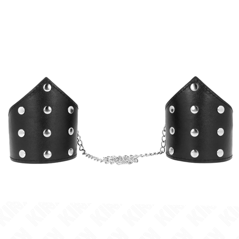 KINK - PULSERAS ESTILO PUNTO NEGRO CON CADENA AJUSTABLE 17-23 CM X 8,5 CM