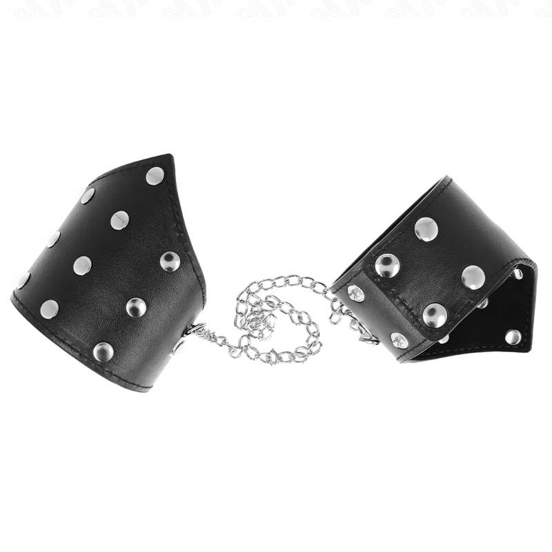 KINK - PULSERAS ESTILO PUNTO NEGRO CON CADENA AJUSTABLE 17-23 CM X 8,5 CM