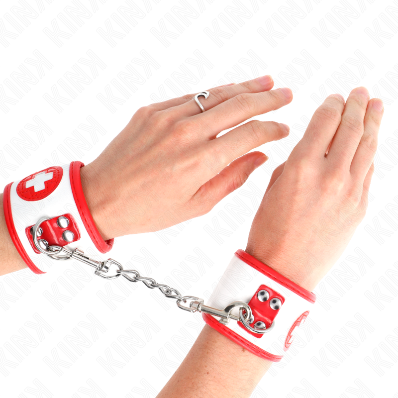 KINK - MINI ESPOSAS DE ENFERMERA AJUSTABLES 18-23 CM X 5 CM