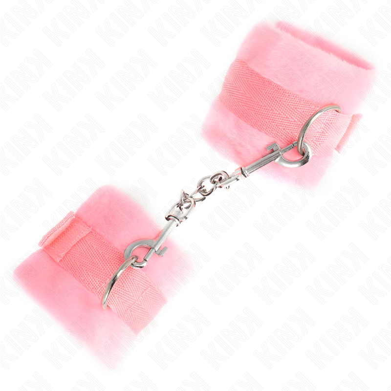 KINK - MUÑEQUERAS DE PIEL ROSA PARA PRINCIPIANTES 30 X 7 CM
