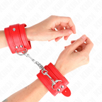 KINK - SIMPLE RED ADJUSTABLE HANDCUFFS 20-23 CM X 5.5 CM