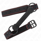KINK - BONE GAG WITH ADJUSTABLE BLACK LEATHER STRAP 41-57 CM