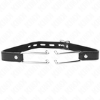 KINK - BASTÓN DE GANCHO DE METAL 11,5 CM CON CORREA DE CUERO AJUSTABLE 39-58 CM X 2 CM