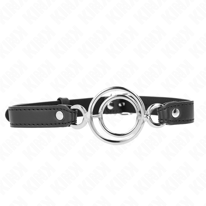 KINK - GAG WITH SEVERAL O-RINGS 5 CM BLACK 63 X 2.5 CM