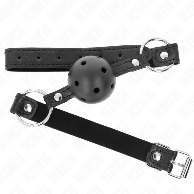 KINK - BOLA NEGRA HUECA DURA 4,5 CM GAG MODELO 1 63,5 X 2 CM