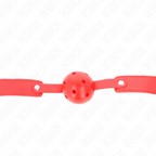 KINK - BOLA RESPIRABLE ROJA 4,5 CM MORDAZA 65 x 2,5 CM
