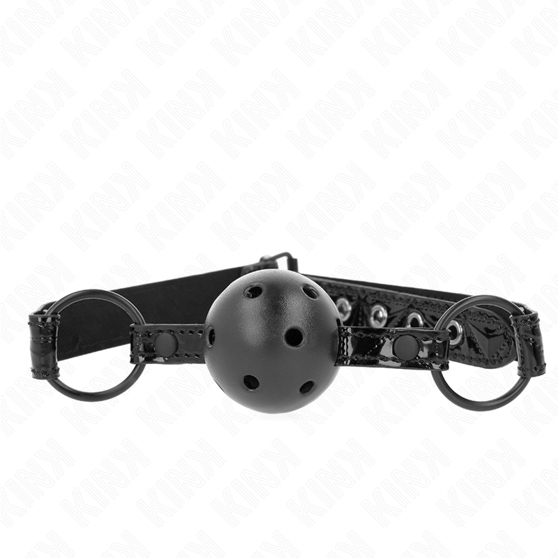 KINK - MORDAZA DE BOLA CON MOTIVO DE DIAMANTE 4,5 CM MODELO 3 64,5 CM AJUSTABLE 42-60 CM