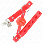 KINK - GAG A PALLINA 4 CM CON CINTURINO ROSSO 60 x 2 CM