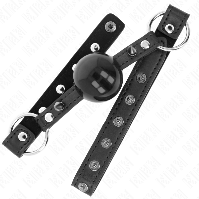 KINK - MORDAZA DE BOLA 4 CM CON PUNTA DE REMACHE Y CIERRE DE BROCHE 65 x 2 CM