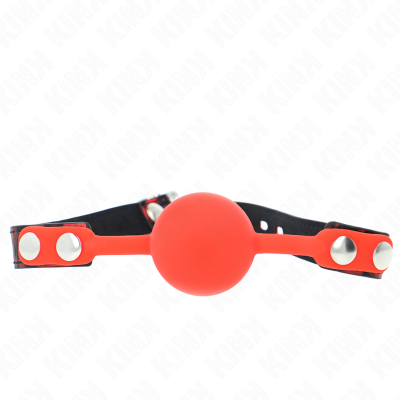 KINK - MODELLO 2 SFERE IN SILICONE 4 CM GAG CON CHIUSURA A CHIAVE 60 x 2 CM