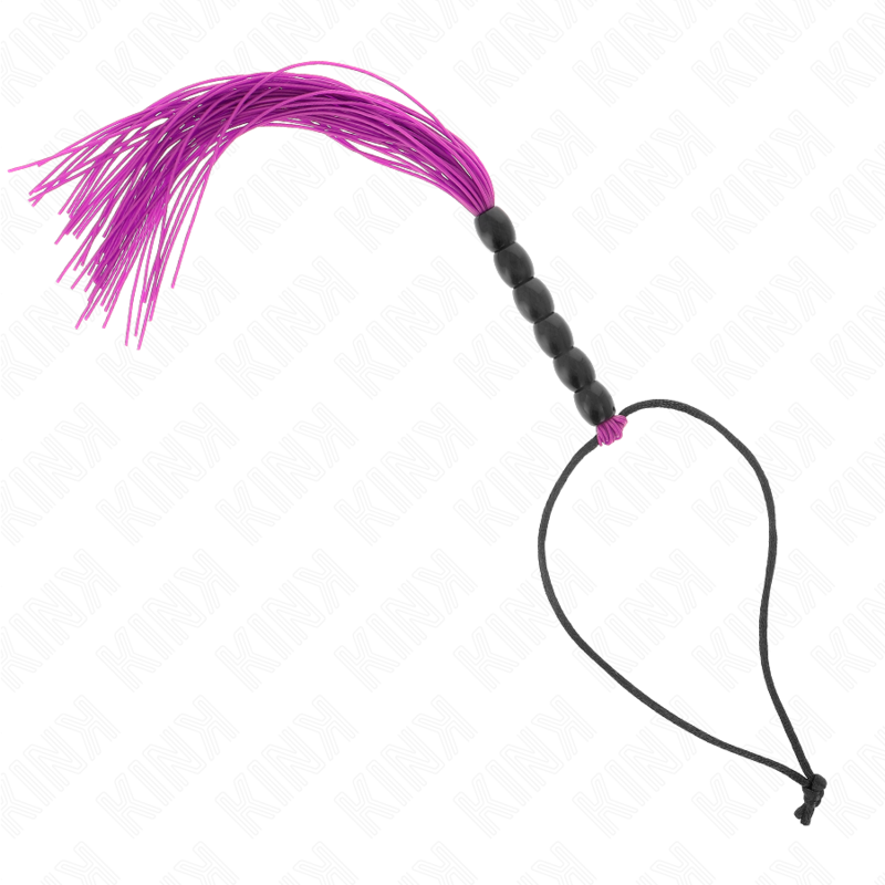 KINK - MINI FRUSTA IN SILICONE CON 6 SFERE VIOLA 26 CM