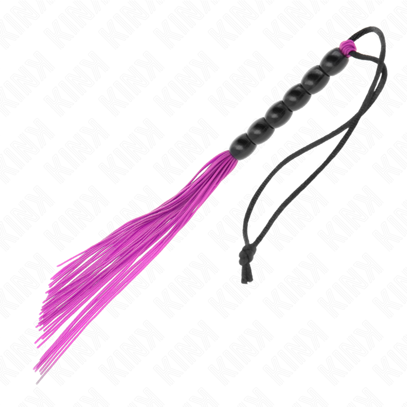 KINK - MINI FRUSTA IN SILICONE CON 6 SFERE VIOLA 26 CM