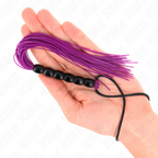 KINK - MINI FRUSTA IN SILICONE CON 6 SFERE VIOLA 26 CM