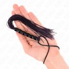 KINK - MINI FRUSTA IN SILICONE CON 6 SFERE NERE 26 CM
