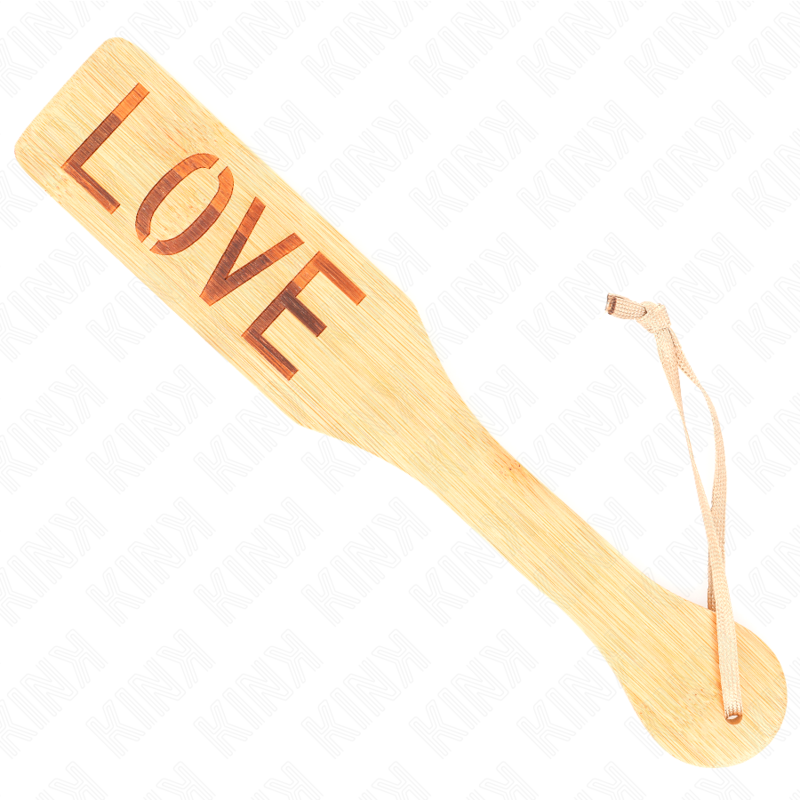 KINK - PALETTA IN BAMBÙ SCRITTA AMORE 32 X 5,5 CM