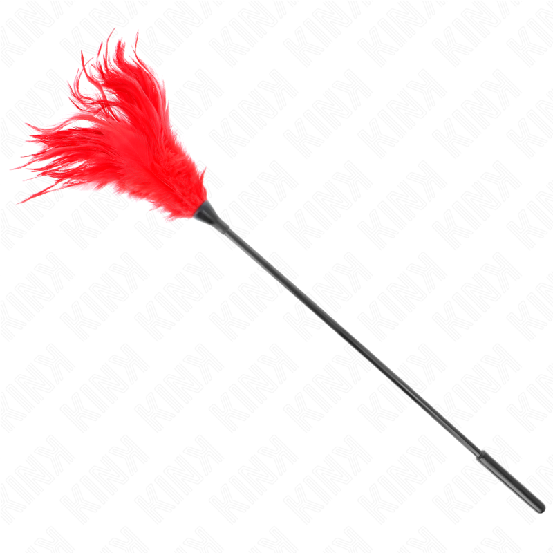 KINK - SEVERAL RED TICKLE FEATHERS 45 CM