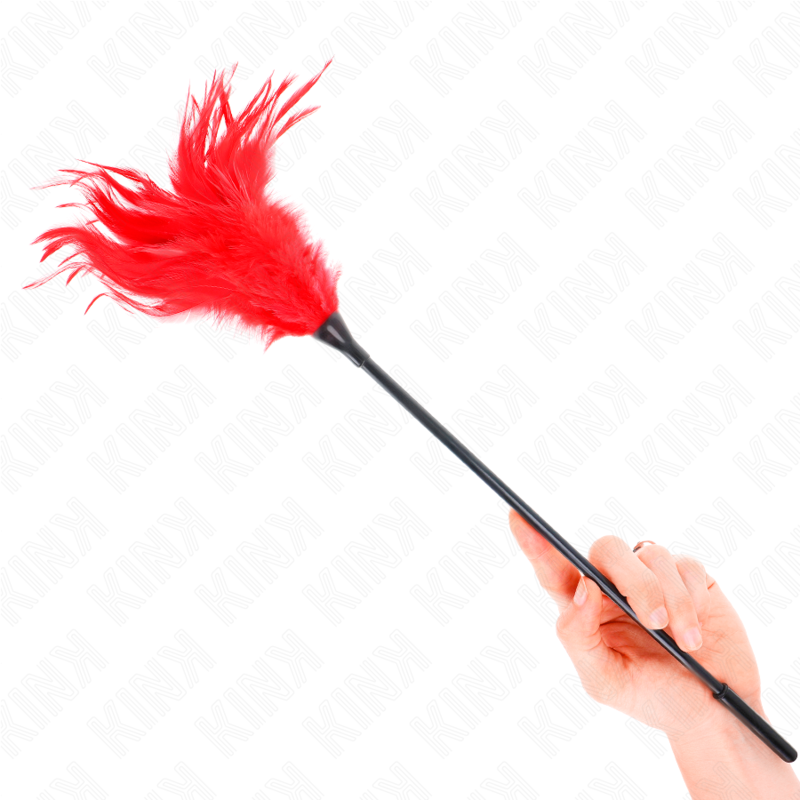 KINK - VARIAS PLUMAS PARA COSQUILLAS ROJAS 45 CM