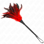KINK - RED HORN SHAPED CHICKEN FEATHER TICKLE 36 CM